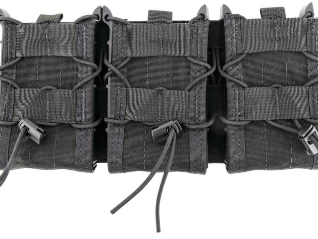 High Speed Gear 45TA00BK TACO Shingle Mag Pouch Triple Black Nylon MOLLE Compatible w/ Rifle