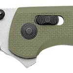 S.O.G SOGTM1022BX Terminus XR 2.95" Folding Clip Point Plain Stonewashed BD1 Steel Blade Olive Drab Textured G10 Handle Features Box Packaging Includes Pocket Clip