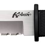 Cold Steel CS17TS Kobun 5.50" Fixed Tanto Serrated AUS-8A SS Blade/Black Checkered Kray-Ex Handle Includes Sheath