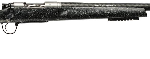Christensen Arms 8011003400 Traverse  Full Size 7mm PRC 3+1 26" Natural Stainless Steel Threaded Barrel, Natural Stainless Aluminum Receiver, Black w/Gray Webbing Fixed Monte Carlo w/Raised Comb Stock