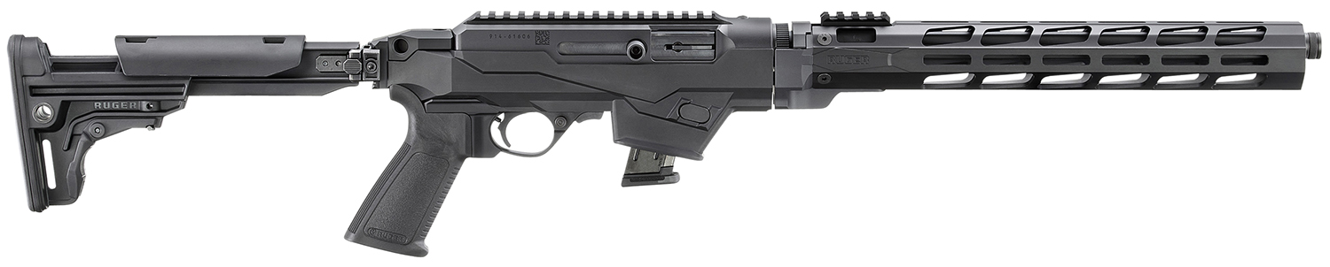 Ruger 19141 PC Carbine *State Compliant 9mm Luger 10+1 16.12" Threaded/Fluted Barrel, Black, Reversible Folding Stock, M-LOK Handguard, Optics Mount