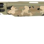 Silver Eagle Arms A21228OS3 Alpha 2 12 Gauge 3" 4+1 28" Green Cerakote Chrome Lined Vent Rib Barrel & Steel Receiver, Old School Camo Synthetic Fixed Stock