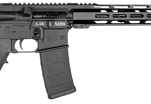 Diamondback DB175AK003 DB15  5.56 NATO 30+1 Black Nitride Black Hardcoat Anodize Aluminum Receiver, 12" M-LOK Handguard, Black A2 Grip