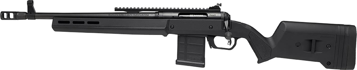 Savage Arms 58183 110 Scout Full Size 6mm ARC 10+1 16.50" Matte Black Threaded Barrel, Picatinny Rail Carbon Steel Receiver, Black Magpul Hunter Synthetic Stock Left Hand
