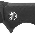 Sig Sauer Knives VA9BBS Validus 3.78" Folding Drop Point Part Serrated Black PVD M390 Steel Blade, 4.76" Black Textured G10 Handle