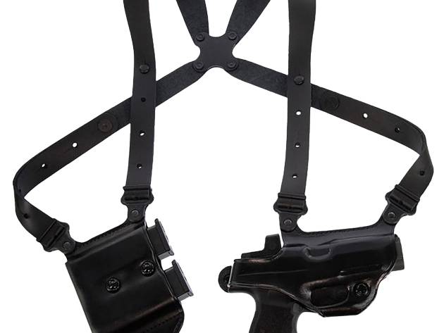 Galco MCII894RB Miami Classic II Shoulder System Shoulder Fits Chest Up To 56"/Sig P365 X Macro Black Steerhide  Right Hand
