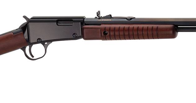 Henry H003TM Pump  22 WMR Caliber with 12+1 Capacity, 20.50" Octagon Barrel, Black Metal Finish & American Walnut Stock Right Hand (Full Size)