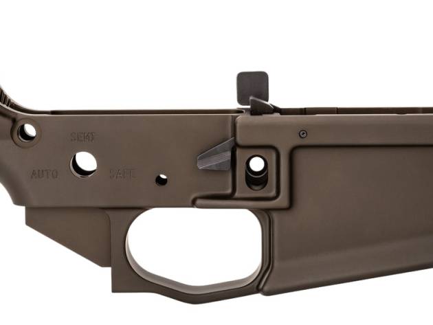Griffin Armament MK2ALFDE MK2 Stripped Lower Receiver Aluminum Terra Brown Anodized