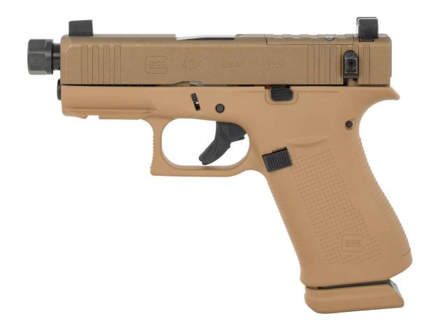 Glock UX4350204NR15ORBOPUPNS G43X 9mm Luger 15+1 3.41" Steel Serrated Slide Ambidextrous