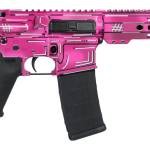 Shark Coast Tactical SCC06254APK-P Anime-15 Pink 5.56 NATO 30+1 10.50" Black Nitride Threaded Barrel, Pink Cerakote Aluminum Receiver w/Picatinny Rail, M-LOK Handguard, Polymer SB Tactical SBA3 Brace,