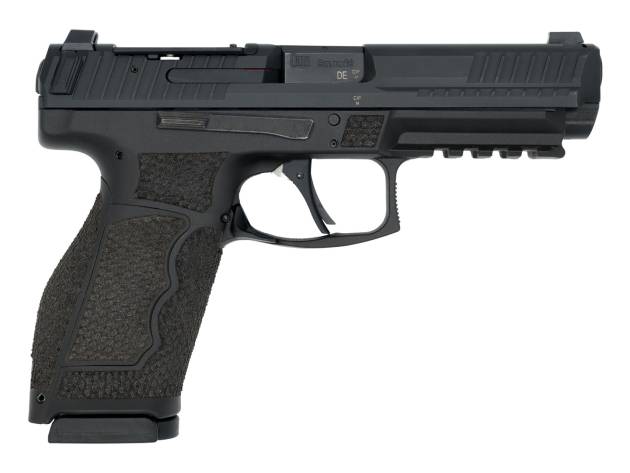 Langdon Tactical Tech VP9A1FHPRDMWC HK VP9A1F  Full Size Frame 9mm Luger 17+1 4.53" Black Nitride Polygonal Rifled Barrel, Black Nitride Optic Ready/Serrated Slide, Black Polymer Frame w/Picatinny Rai