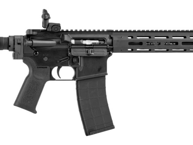 Tippmann Arms A101374 M4-22 Elite Bug Out 22 LR 25+1 12" Black Parkerized Integrally Suppressed Barrel, Matte Black Aluminum Receiver w/Picatinny Rail, M-LOK Handguard, Black Adjustable Folding Stock,
