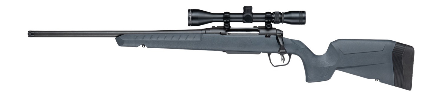 Savage Arms 33200 XP 7mm-08 Rem 4+1 20" Matte Black Carbon Steel Threaded Barrel & Drilled & Tapped Receiver, Gray Synthetic Fixed w/Pistol Grip Stock, 3-9x40mm Duplex Scope, Left Hand