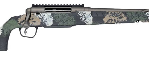 Savage Arms 33280 Axis 2 Pro 270 Win 4+1 20" Gun Metal Bronze Cerakote Spiral Fluted Threaded Barrel & Receiver w/Picatinny Rail, Forest SP Camo Fixed w/Pistol Grip Synthetic Stock, Right Hand