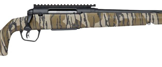 Savage Arms 33304 Axis 2 Pro 7mm-08 Rem 4+1 20" Black Cerakote Carbon Steel Spiral Fluted Threaded Barrel & Receiver w/Picatinny Rail, Mossy Oak Original Bottomland Fixed w/Pistol Grip Synthetic Stock