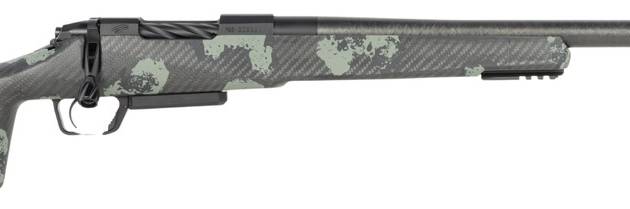 Fierce Firearms RIVSCX22CM18BF Carbon Rival XP 2.0 22 Creedmoor 3+1 18" Carbon Fiber Match Grade Barrel, Black Cerakote Stainless Steel Drilled & Tapped Receiver, Forest Camo Push Button Adj Cheek Pie