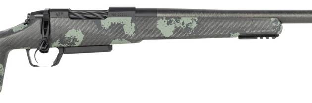 Fierce Firearms RIVSCX22CM22BF Carbon Rival XP 2.0 22 Creedmoor 3+1 22" Carbon Fiber Match Grade Barrel, Black Cerakote Stainless Steel Drilled & Tapped Receiver, Forest Camo Push Button Adj Cheek Pie