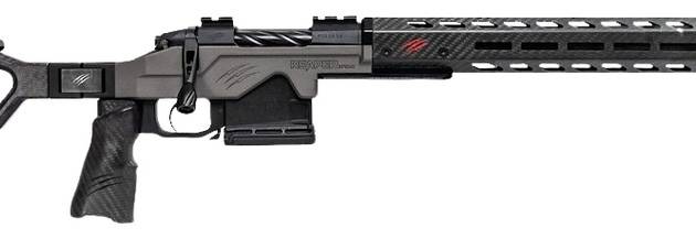 Fierce Firearms REPHT7PRC22TU Reaper H-Tac 2.0 7mm PRC 3+1 22" Carbon Fiber Match Grade Threaded Barrel, Tungsten Cerakote Receiver w/Picatinny Rail, M-LOK/ARCA Rail Handguard, Carbon Matrix Push Butt