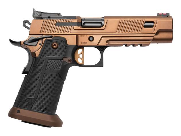 CNC Firearms CNC2K11ROGUE Kimber 2K11 Rogue w/Optic Limited Edition 9mm Luger 20+1 5" Black DLC Barrel, Custom Copper PVD Stainless Steel Lightening Cut/Optic Ready Slide & Frame w/Picatinny Rail, Cus