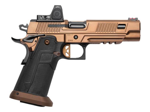 CNC Firearms CNC2K11ROGUERMR Kimber 2K11 Rogue w/Optic Limited Edition 9mm Luger 20+1 5" Custom Copper PVD Stainless Steel Lightening Cut w/Trijicon RMR 3.25 MOA Red Dot Slide, Custom Copper PVD Stain