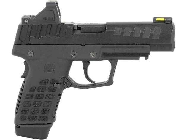 Kel-Tec P15BLKOPTIC P15 w/Optic Compact Frame 9mm Luger 15+1 4" Black Nitride Steel Optic Ready Slide, Black Polymer Frame w/Picatinny Rail, Black Stippled Grip, Ambidextrous, Viridian Optic