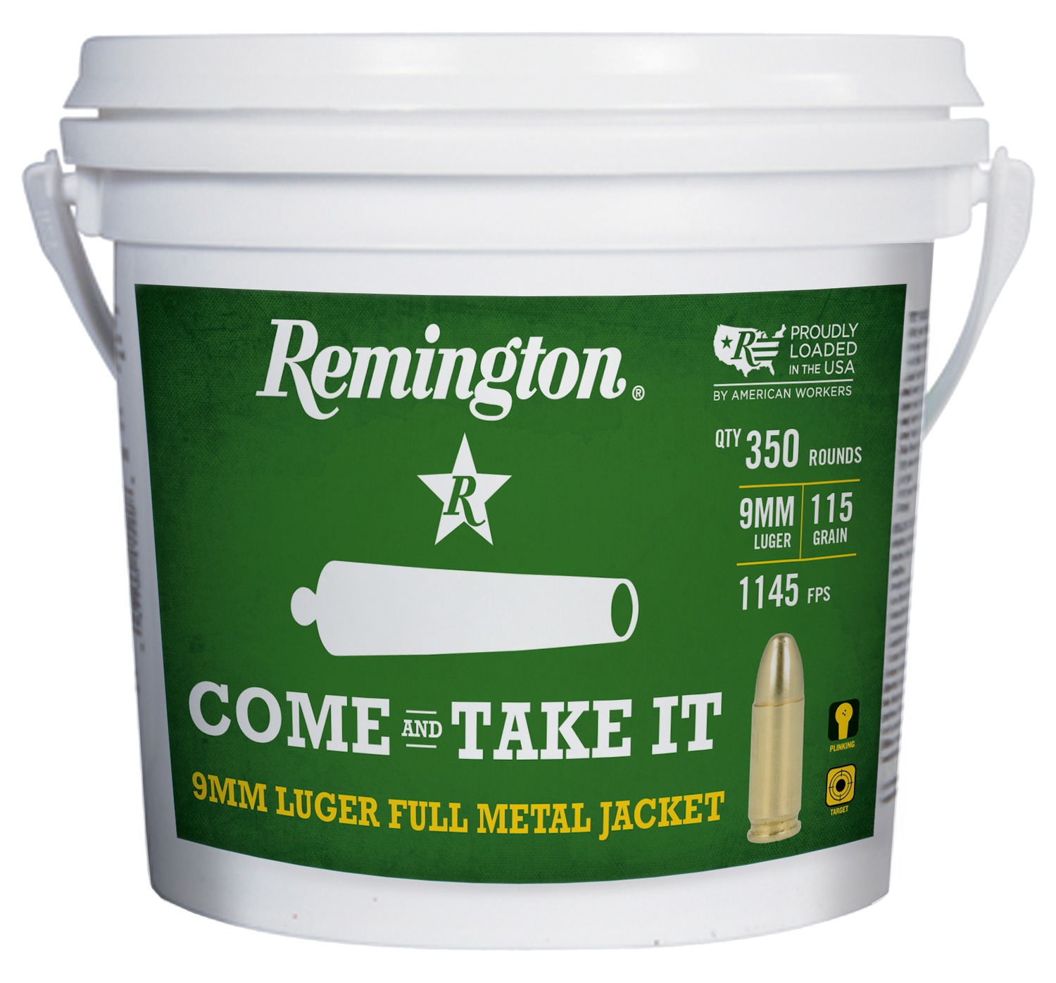 REM R23743 9MM 115G FMJ 350RD BUCKET 350/4