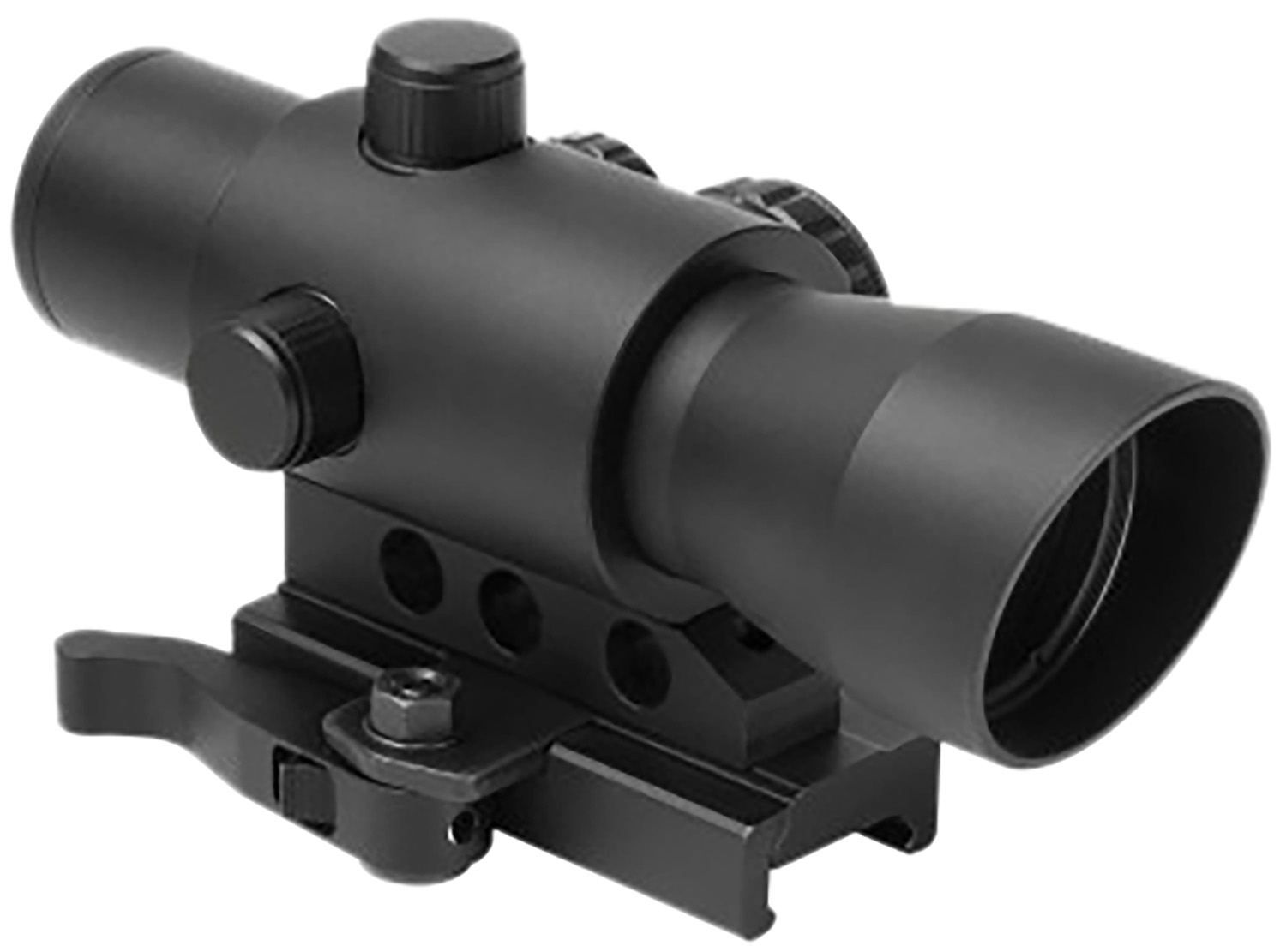 NcStar DMRK132A Mark III Tactical Advanced with 4 Reticles Black Anodized 1 x 32 mm 3 MOA Red/Green/Blue Multi Reticle