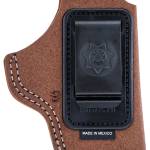 Bianchi 10376 6C IWB Tan Leather Belt Clip Fits 2-3" Barrels Ruger/Colt/S&W K Frame Right Hand