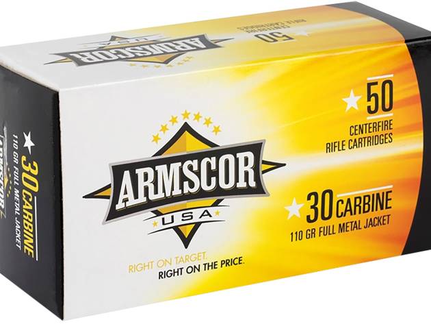 Armscor FAC30CIN USA  30Carbine 110gr Full Metal Jacket 50 Per Box/20 Case
