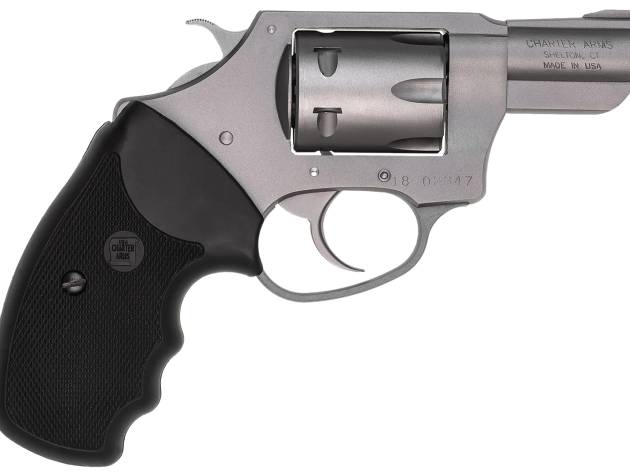 Charter Arms 72324 Pathfinder  Small 22 WMR, 8 Shot 2" Stainless Steel Barrel  & Cylinder, Anodized Aluminum Frame w/Black Finger Grooved Rubber Grip, Exposed Hammer
