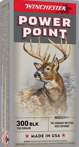 WINCHESTER 300 AAC 150GR - POWER POINT 20RD 10BX/CS