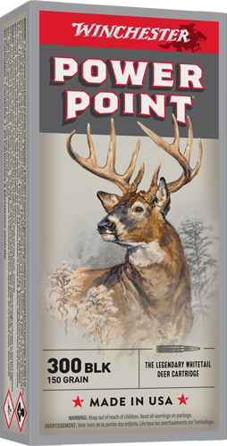 WINCHESTER 300 AAC 150GR - POWER POINT 20RD 10BX/CS