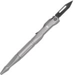 COBRATEC SCRIBE PEN KNIFE 1.5" - GRAY WITH POCKET CLIP