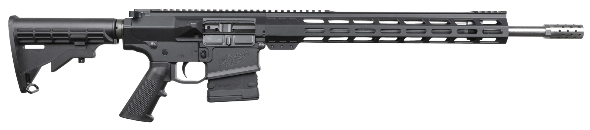 GLFA AR-10 308WIN 18 SS BLK RECEIVER 10RD