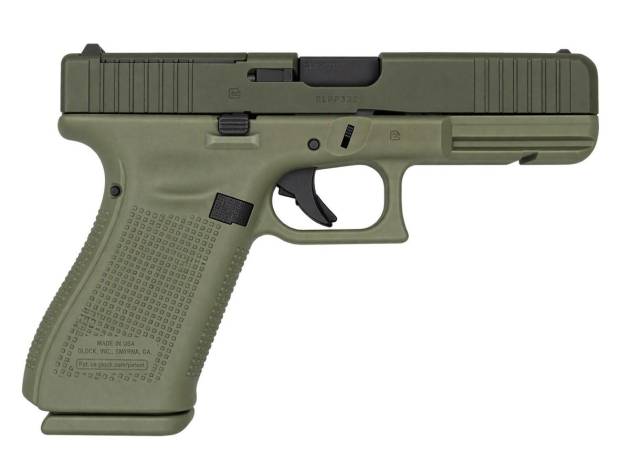 Glock V-Series Model 21 MOS Handgun .45 ACP 13rd Magazines (3) 4.61" Ported Barrel OD Green US Made
