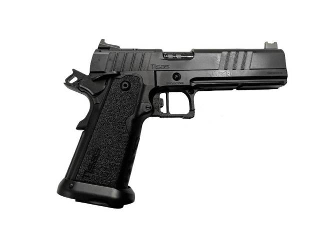 Tisas 1911 Duty DS Handgun 9mm Luger 18rd Magazines(2) 5" Barrel QPQ Rail Optics Ready AOS