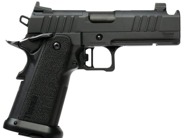 Tisas 1911 Carry DS Comp Handgun 9mm Luger 17rd Magazines(2) 4.25'' Barrel  QPQ Finish Manual Safety