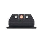 Night Fision Optics Ready Stealth Night Sight Set Orange Front Black Back for S&W M&P 9 Shield Plus