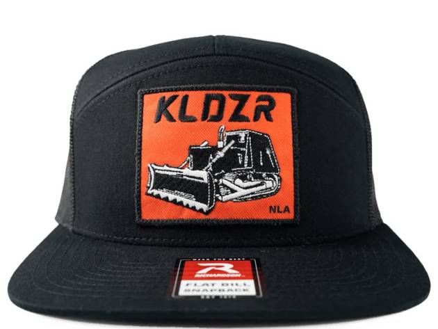 Nine Line Killdozer 7-Panel Richardson Trucker Hat Black