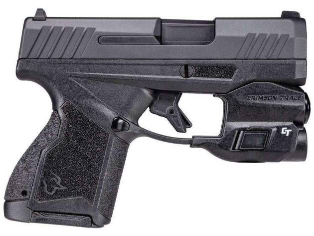 Taurus GX4 Handgun 9mm 10/rd 3.06" Barrel Black with Crimson Trace Light
