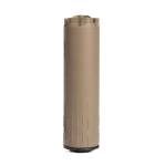 HUXWRK Flow 9K PCC Direct Thread Suppressor 9mm Luger 4.9" Length FDE