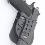 Fobus Evolution Series Paddle Holster For Springfield 1911 w/ Rail in Black Right Hand
