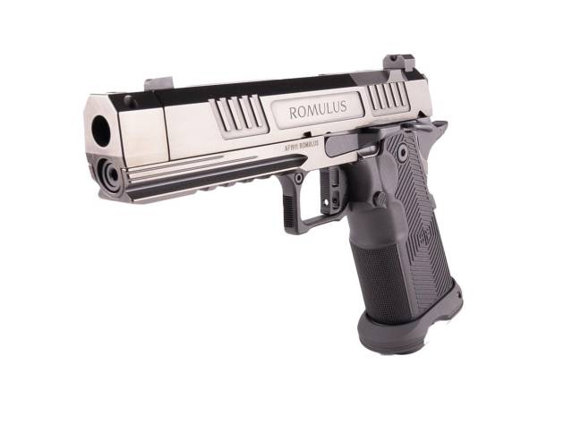 AF1911 Romulus RMSC Comp Handgun 9mm Luger 17 & 20rd Magazines 4.25" Threaded Comp Barrel Polished DLC Finish