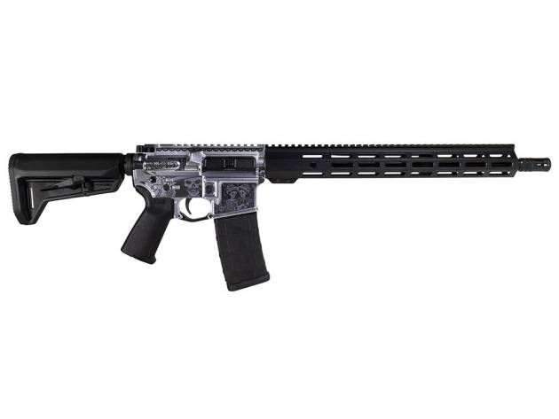 Shark Coast Tactical "Day of the Dead" Rifle 5.56mm 10rd Magazine 16" Barrel 15" M-LOK Handguard California Compliant